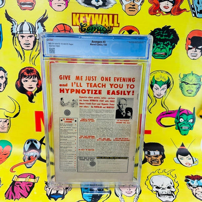 Avengers #3 CGC 4.5 O/w to white pages 1964 1st Hulk & Sub-Mariner team-up