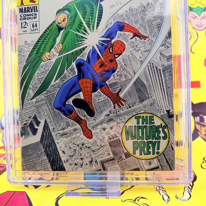 Amazing Spider-Man #64 CGC 9.8 White Pages Vulture Marvel Comics 1968