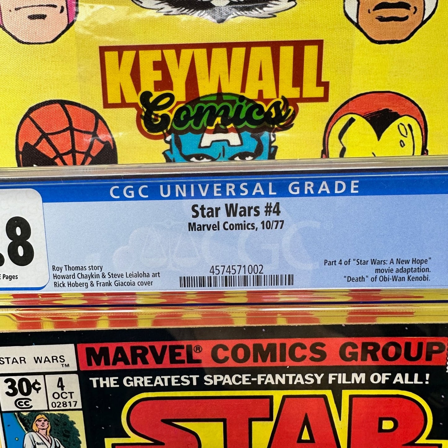 Star Wars #4 CGC 9.8 White Pages Death Obi-Wan Marvel 1977