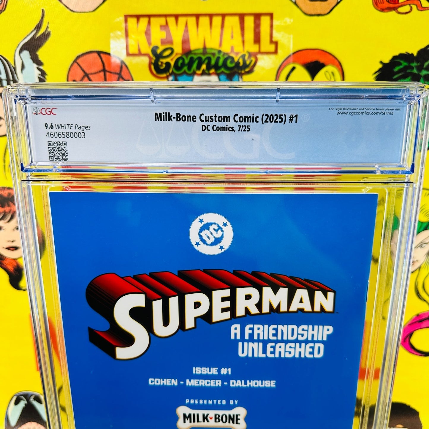 SuperMan #1 A Friendship Unleashed CGC 9.6 Milk Bone Variant Milk-Bone Promo