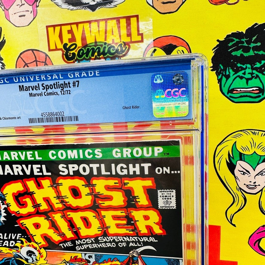 Marvel Spotlight #7 CGC 8.0  3rd Appearance of Ghost Rider 1972  White pages