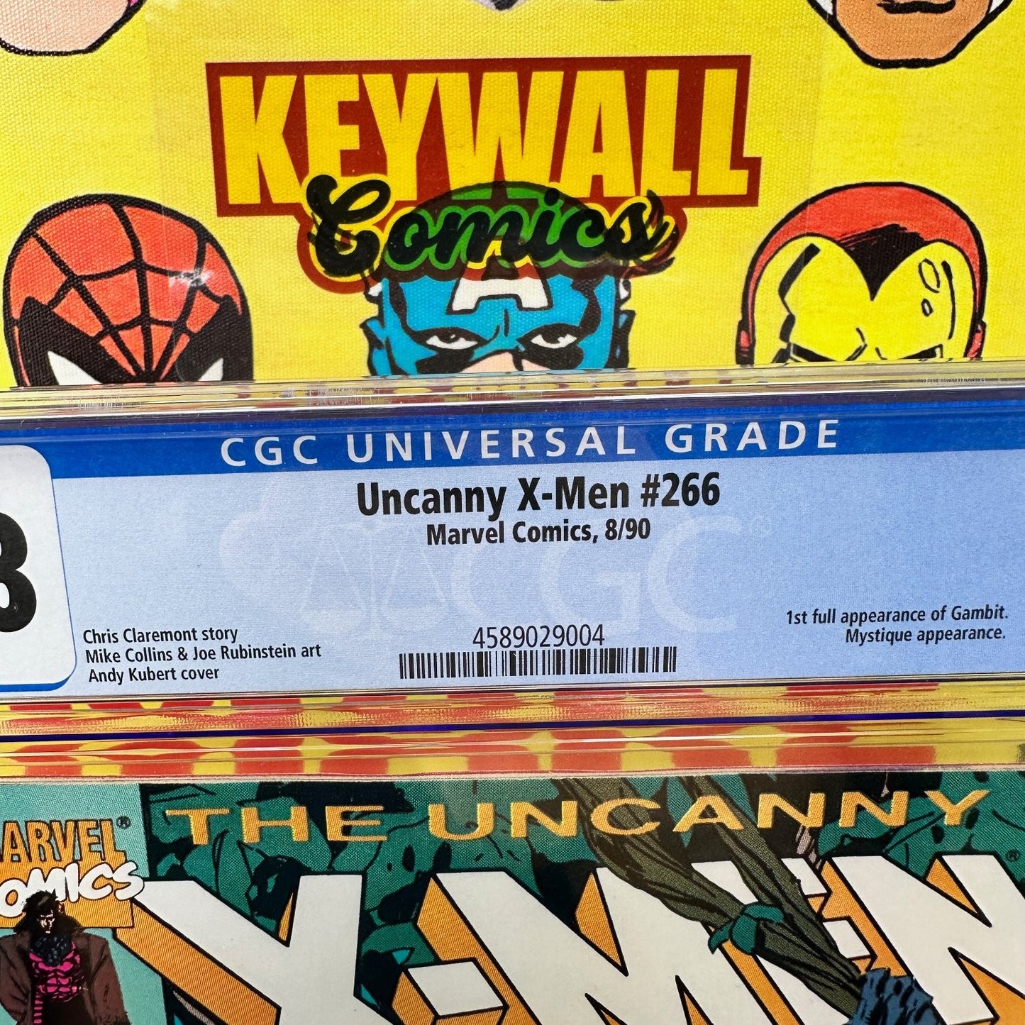 Uncanny X-Men #266 CGC 9.8 White Pages Gambit 1990 Marvel