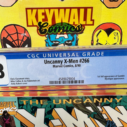 Uncanny X-Men #266 CGC 9.8 White Pages Gambit 1990 Marvel