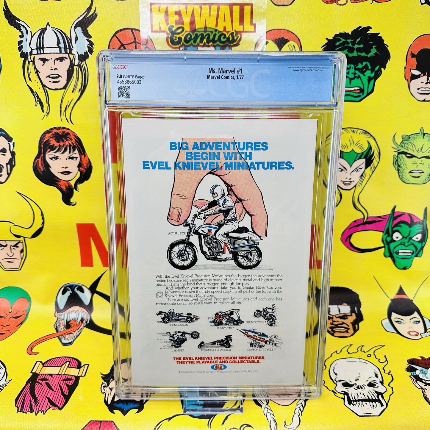 Ms. Marvel #1  CGC 9.0  1st Carol Danvers as Ms. Marvel. 1977 White Pages