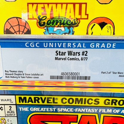 Star Wars #2  CGC 9.4 Nice White Pages 1977 Newstand Obi-Wan Kenobi