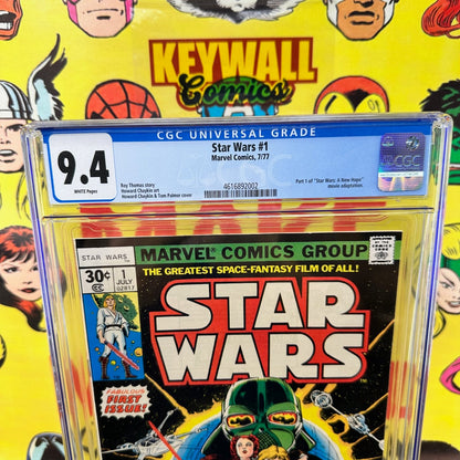 Star Wars #1 CGC 9.4 Marvel Comics White Pages 1977 Roy Thomas