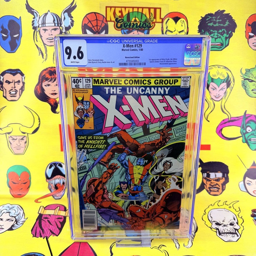 CGC 9.6 X-Men #129 Newsstand1st Kitty Pryde White Queen Emma Frost Sebastian