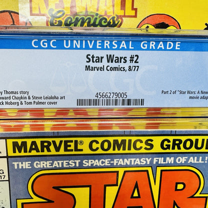Star Wars #2 CGC 9.4 White Pages, 1st App Han Solo, Obi-Wan Kenobi & Chewbacca