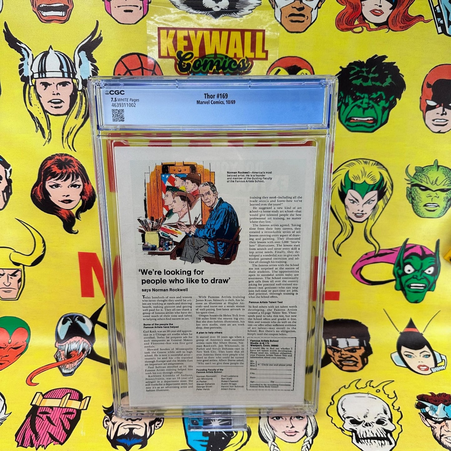 Thor #169 CGC 7.5 White Pages Origin of Galactus Marvel 1969