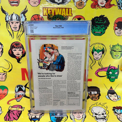 Thor #169 CGC 7.5 White Pages Origin of Galactus Marvel 1969