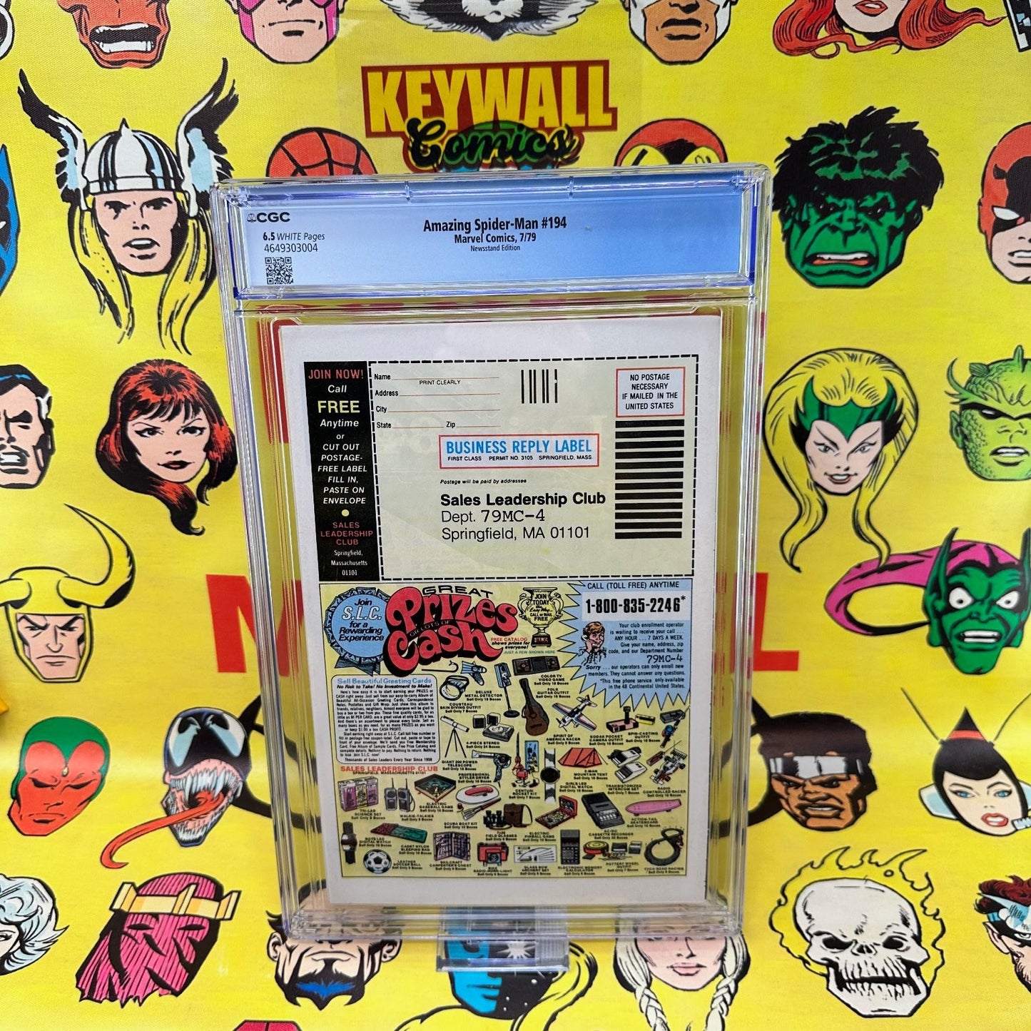 Amazing Spider-Man #194 CGC 6.5 White Pages Black Cat 1979 Marvel