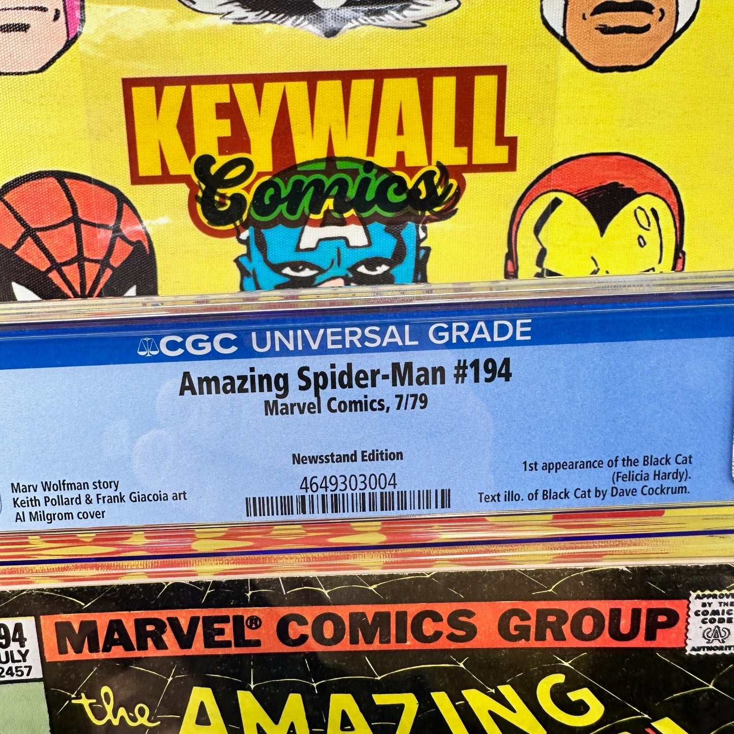 Amazing Spider-Man #194 CGC 6.5 White Pages Black Cat 1979 Marvel