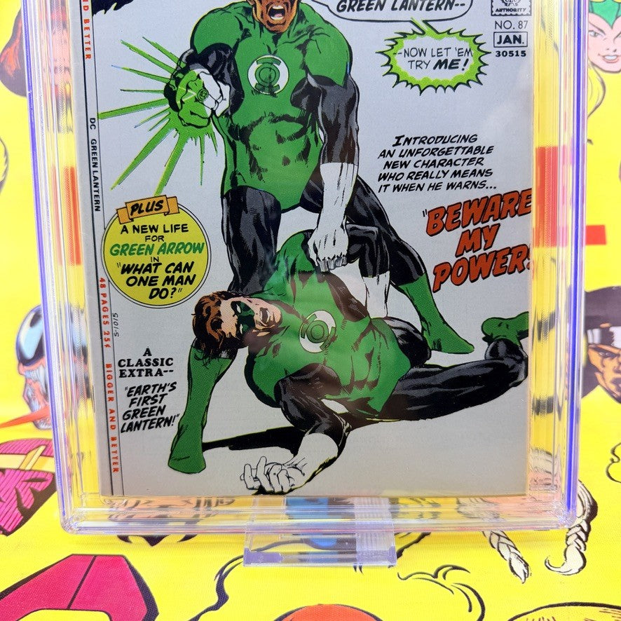 Green Lantern #87 CGC 9.0 OW/W Pages 1st John Stewart Green Arrow DC Comics 1971