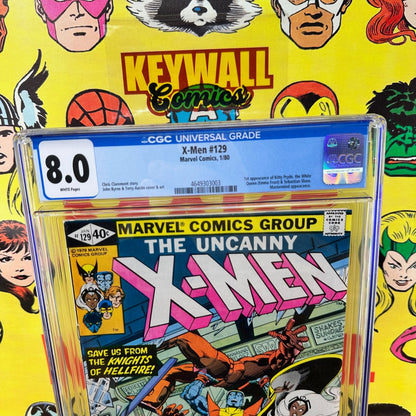 X-Men #129 CGC 8.0 White Pages 1st Kitty Pryde Marvel 1979