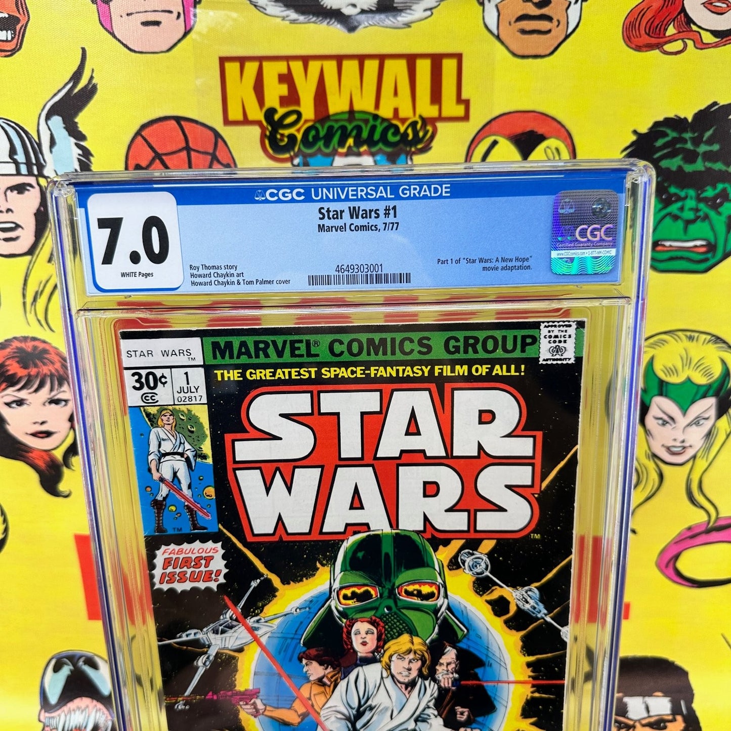 Star Wars #1 CGC 7.0 Marvel Comics 1977 Howard Chaykin Cover