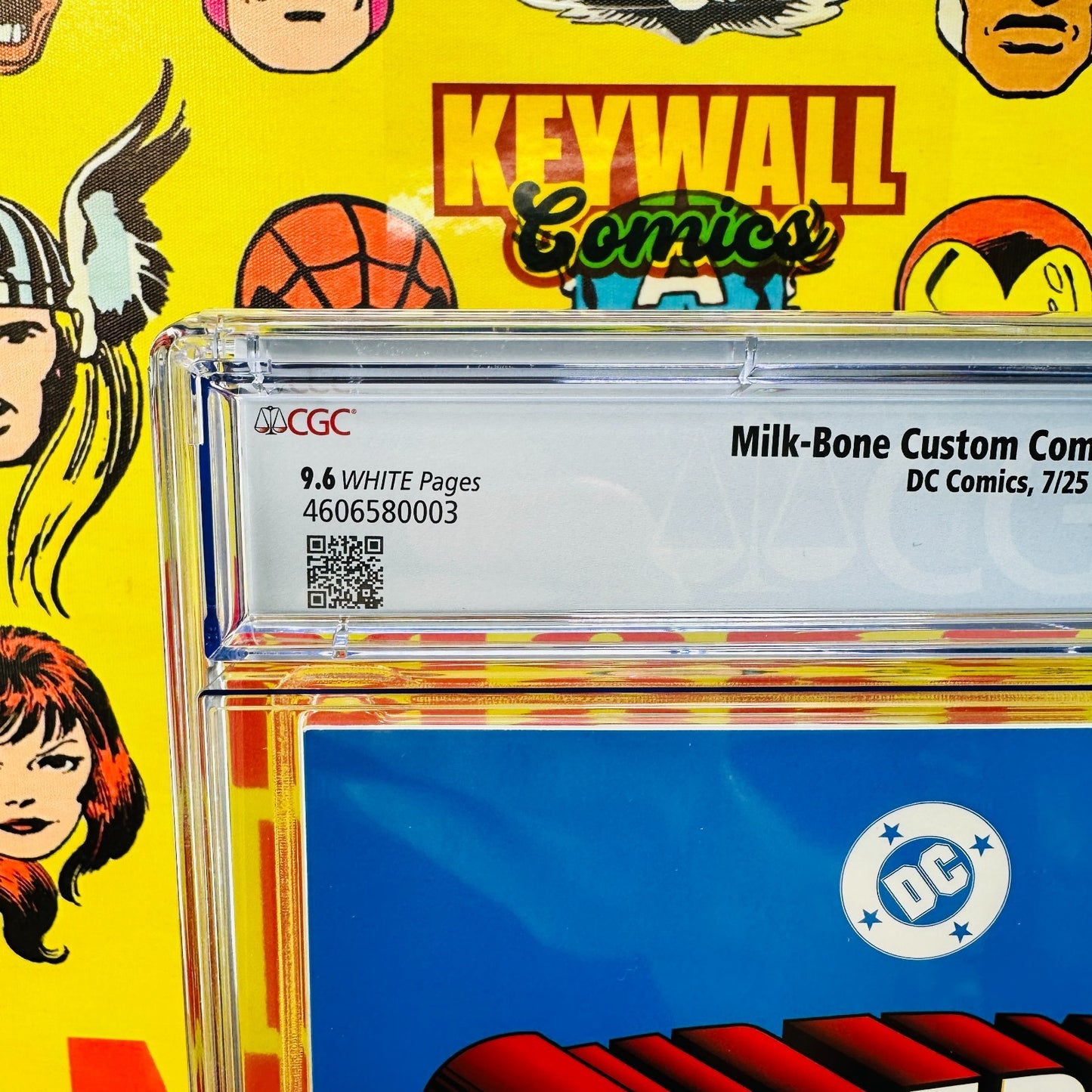 SuperMan #1 A Friendship Unleashed CGC 9.6 Milk Bone Variant Milk-Bone Promo