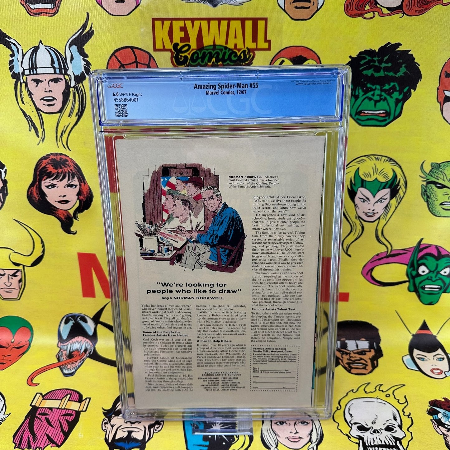 Amazing Spider-Man #55 CGC 6.0 Conserved White Pages Doc Ock Appearance Marvel