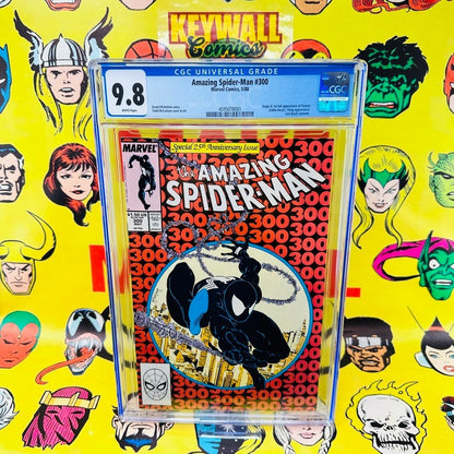 Amazing Spider-Man #300 CGC 9.8 White Pages 1st App Venom 1988