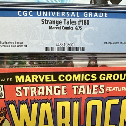 Strange Tales #180 CGC 8.5 White Pages Marvel Comics 1975 Origin 1st app Gamora