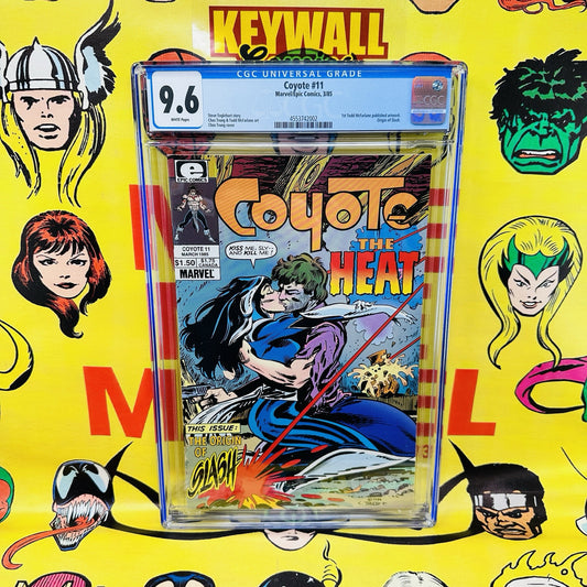 Coyote #11 CGC 9.6  1st Todd McFarlane publilshed artwork
